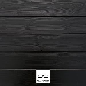 BARDAGE BOIS EPICÉA CLASSE 3.1 PEINT NOIR INTENSE BLACK - IVAR 20*125*4460