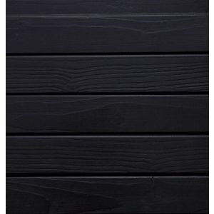 BARDAGE BOIS EPICÉA CHOIX B CLASSE 3.1 PEINT NOIR INTENSE BLACK - IVAR 20*125*LONG.DISPONIBLE