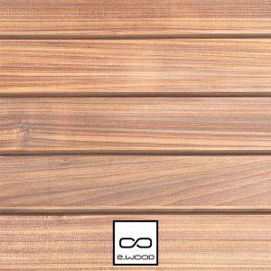 BARDAGE BOIS AYOUS THERMO CLASSE 3.2 SATURÉ TON BOIS TEAK - LARS 21*132*LONG.DISPONIBLE