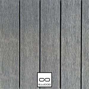TERRASSE FIBERDECK® BOIS COMPOSITE PLEIN ASPECT VIEUX BOIS ET BROSSÉ GRIS GRAPHITE - CLIP 23*138*4000