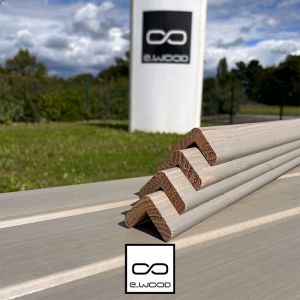 ACCESSOIRES BARDAGE BOIS DOUGLAS CLASSE 3.1 SATURÉ GRIS CENDRE - CORNIERE ANGLE 45*45*3000
