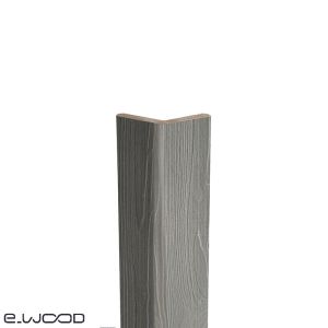 ACCESSOIRES BARDAGE BOIS EPICÉA CLASSE 3.1 PEINT GRIS ARGENT - CORNIERE ANGLE 55*55*3000