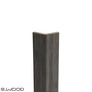 ACCESSOIRES BARDAGE BOIS EPICÉA CLASSE 3.1 PEINT GRIS ETAIN - CORNIERE ANGLE 55*55*3000