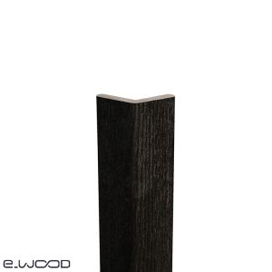 ACCESSOIRES BARDAGE BOIS EPICÉA CLASSE 3.1 PEINT NOIR INTENSE BLACK - CORNIERE ANGLE 55*55*3000