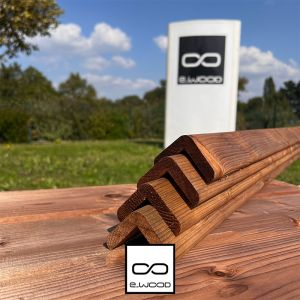 ACCESSOIRES BARDAGE BOIS EPICÉA CLASSE 3.1 BRUN - CORNIERE ANGLE 55*55*3000