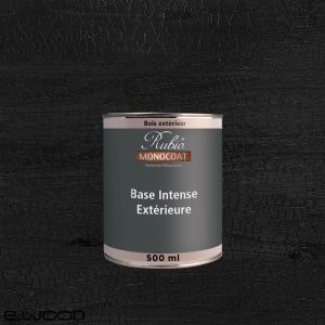 RUBIO MONOCOAT BASE INTENSE (POUR SATURATEUR MONOCOUCHE) TERRASSE ET BARDAGE BOIS BLACK (NOIR) - FLACON 500 ML