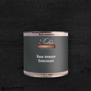 RUBIO MONOCOAT BASE INTENSE (POUR SATURATEUR MONOCOUCHE) TERRASSE ET BARDAGE BOIS BLACK (NOIR) - POT 1,0 L