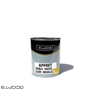 PEINTURE DE RETOUCHE POUR BARDAGE BOIS APPRET COUCHE 1 CUIR FAUVE ROUILLE SABLE - POT 1 KG