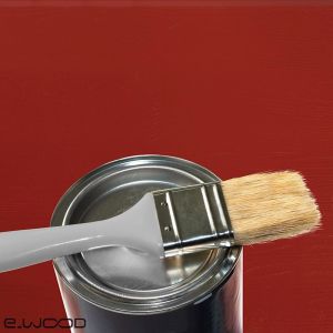 PEINTURE DE RETOUCHE POUR BARDAGE BOIS ROUGE CARMIN - POT 1 KG