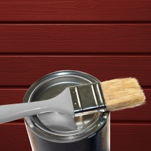 PEINTURE DE RETOUCHE POUR BARDAGE BOIS ROUGE RUBIS - POT 1 KG