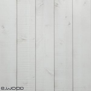 LAMBRIS BOIS EPICÉA PEINT BLANC COTON - BROSSÉ ÉLÉGI CARRÉ 15*135*2500