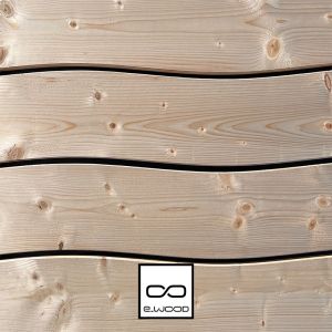 LAMBRIS BOIS EPICÉA NATUREL - WAVE DOUBLE 17*165*2400