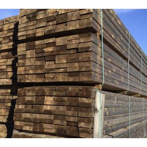 OSSATURE TERRASSE BOIS PIN SYLVESTRE CLASSE 4 BRUN - ANGLES ARRONDIS 45*145*LONG.DISPONIBLE