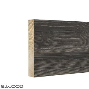 ACCESSOIRES BARDAGE BOIS EPICÉA CLASSE 3.1 PEINT GRIS ETAIN - PLANCHE HABILLAGE 21*220*2700