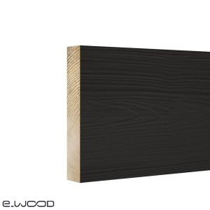 ACCESSOIRES BARDAGE BOIS EPICÉA CLASSE 3.1 PEINT NOIR ONYX - PLANCHE HABILLAGE 21*220*2700