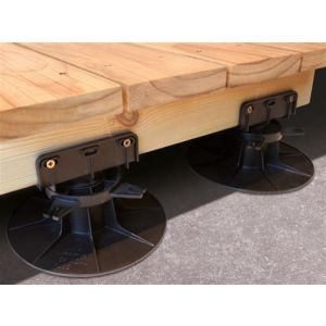 ACCESSOIRES TERRASSE B150 - PLOT RÉGLABLE 160 À 230 MM SPÉCIAL LAMBOURDE BOIS