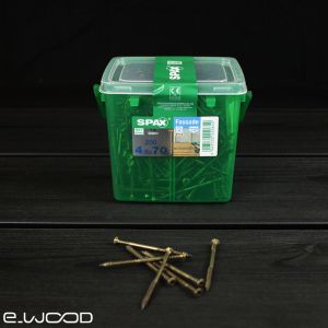 INOX A2 ANTIQUE - VIS BARDAGE 4,5 X 70 MM FILETAGE DE FIXATION TÊTE BOMBÉE T20 POINTE 4CUT INOX A2 ANTIK BOITE DE 250 VIS.
