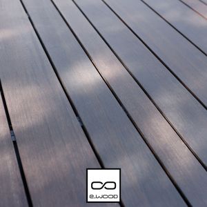 TERRASSE FELIXWOOD® BAMBOO THERMO CLASSE 4 BRUN INTENSE + FINITION HUILÉ - CLIP 18*70*1850