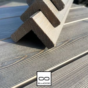 ACCESSOIRES BARDAGE BOIS EPICÉA CLASSE 3.1 SATURÉ GRIS SILVER - CORNIERE ANGLE 68*68*3000