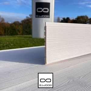LAMBRIS BOIS EPICÉA PEINT BLANC PUR - BROSSÉ JOINTIF 13*135*2530