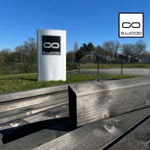OSSATURE SECONDAIRE EN BISEAU BOIS PIN SYLVESTRE CLASSE 4 NOIR ABSOLU - 30*70*LONG.DISPONIBLE