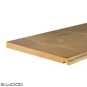 PLANCHE DE RIVE BOIS EPICÉA NATUREL - 1 CONGÉ 1 RAINURE 20*220*LONG.DISPONIBLE