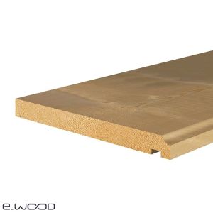 PLANCHE DE RIVE BOIS EPICÉA NATUREL - 1 CONGÉ 1 RAINURE 26*220*LONG.DISPONIBLE