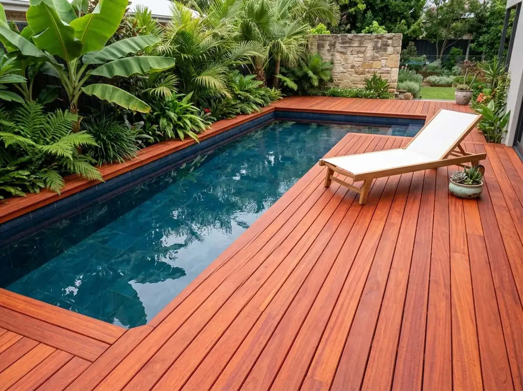 Lame terrasse padouk
